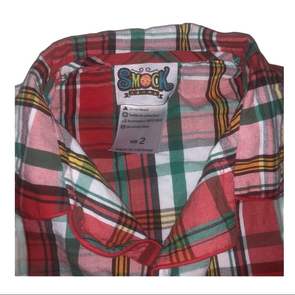 Smock Candy Button Down 2T Plaid Shirt - Picture 2 of 5